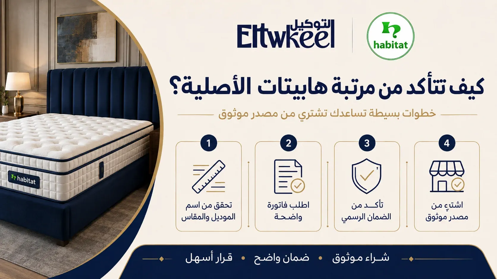 كيف تتأكد من مرتبة هابيتات الاصلية